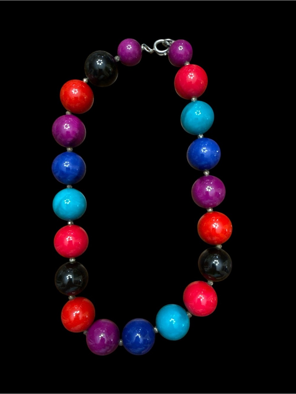 Colorful Chunky Choker Pop Art Mod